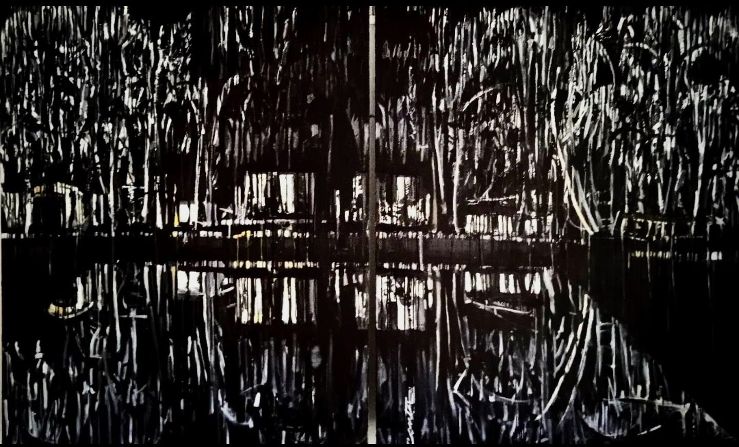 Diptyque Les jardins du paradis a 162x130x2